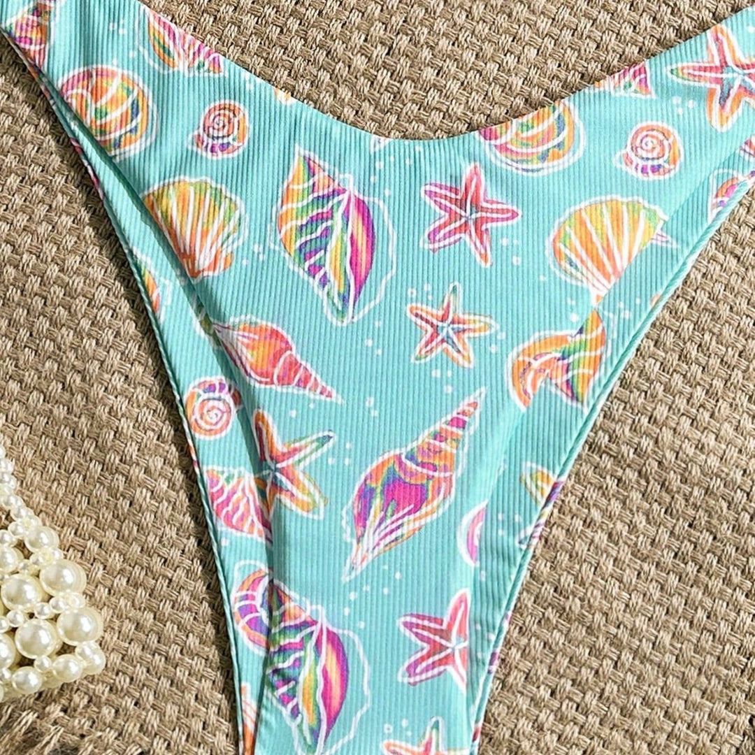 Damen Triangel-Bikini mit maritimen Verzierungen Drune