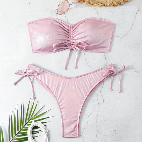 Damen Shimmerndes Banede Bikini-Set Drune