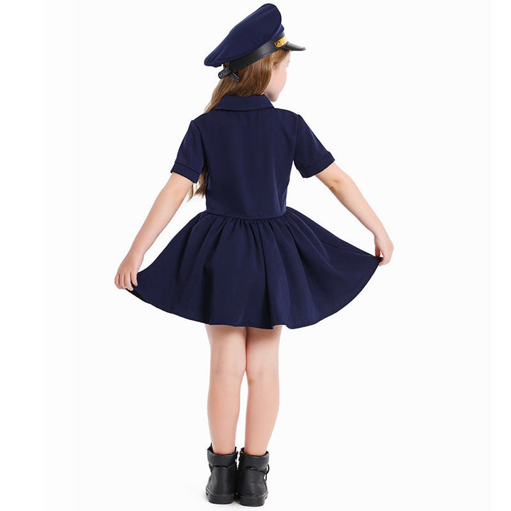 Mädchen Pilotinnenkleid mit schickem Schnitt und detailreichem Zubehör Drune