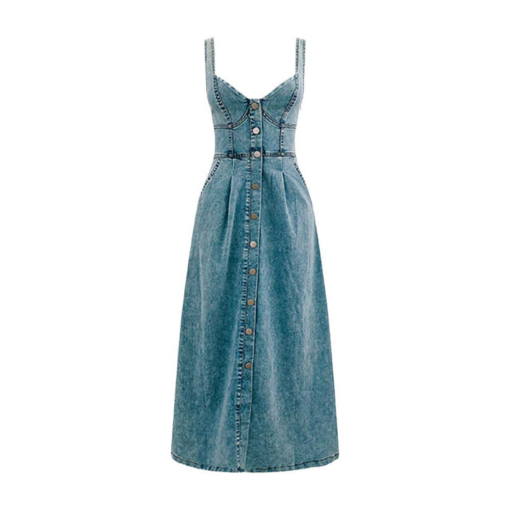 Damen Jeanskleid mit Knopfleiste und lässigem Schnitt Drune