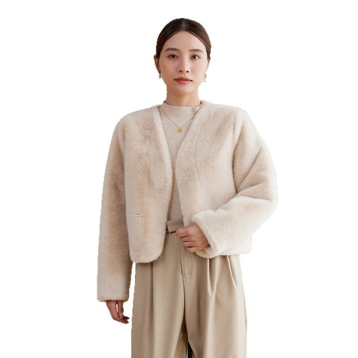 Damen Kuschelige Kurzjacke Drune