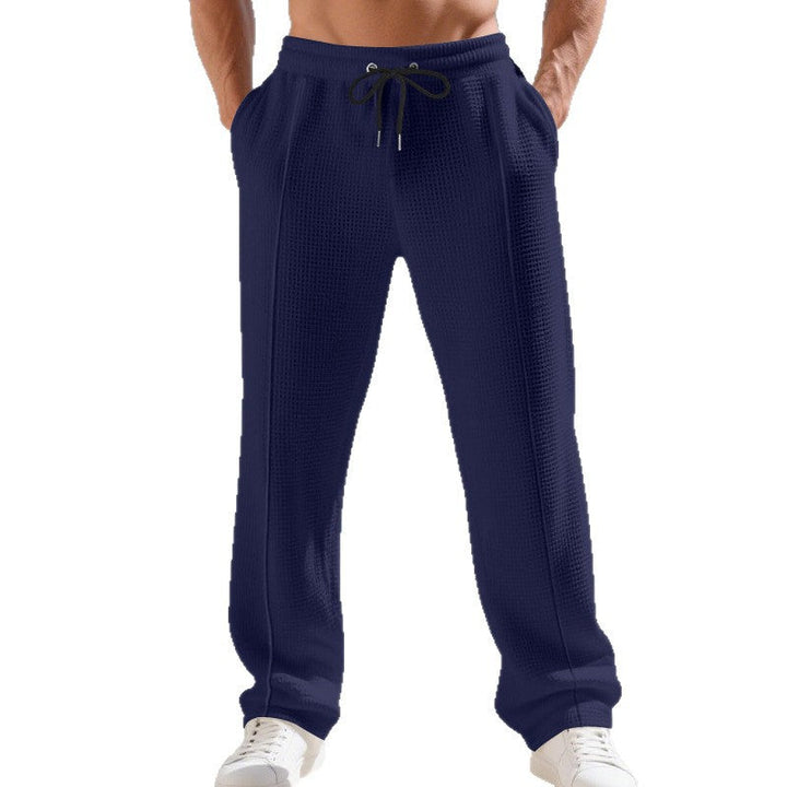Herren Sportliche Freizeithose mit elastischem Bund und strukturiertem Gewebe Drune