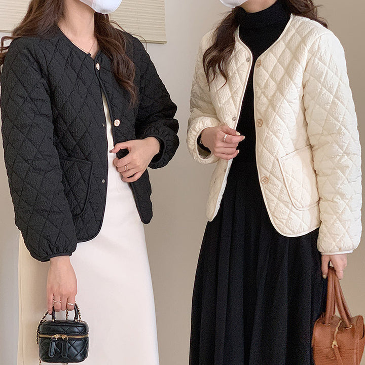 Damen Steppjacke mit praktischem Knopfverschluss und seitlichen Taschen Drune