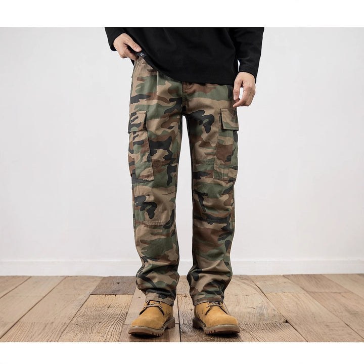 Herren Camouflage Cargo-Hose Drune