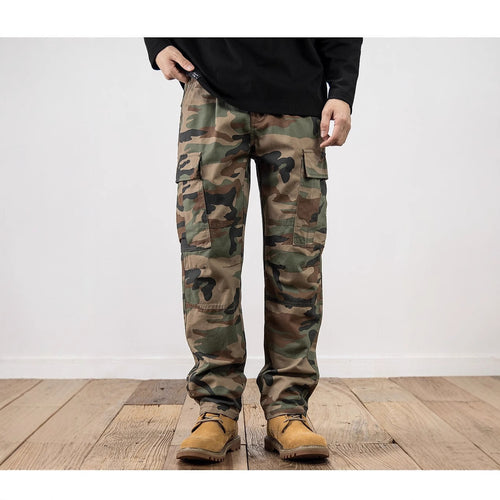 Herren Camouflage Cargo-Hose Drune