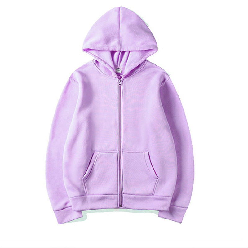 Damen Sportlicher Kapuzenpullover mit durchgehendem Reißverschluss und Tasche Drune