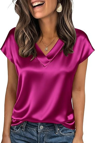 Damen Satinbluse Drune