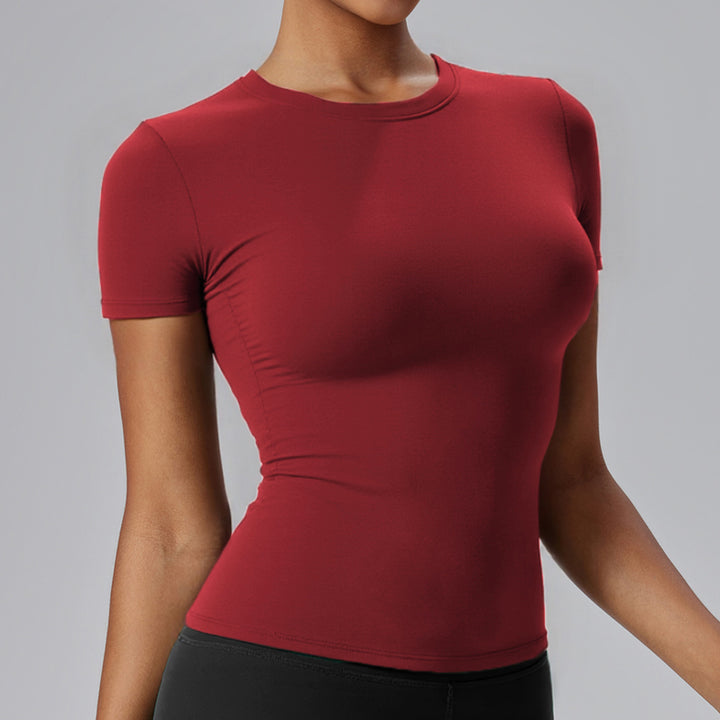 Damen Hochwertiges Fitness-T-Shirt mit elastischer Passform und atmungsaktiven Eigenschaften Drune