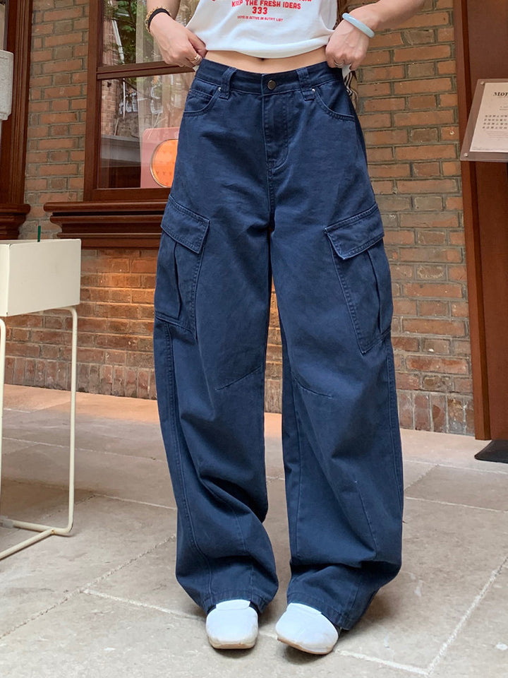 Damen Weite Cargo-Hose Drune