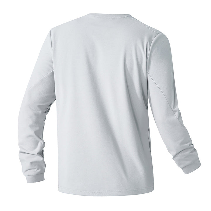 Unisex Oversize Langarm‑Sweatshirt mit Brustreißverschlusstasche und Rundhalsausschnitt Drune