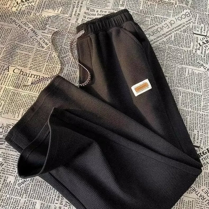 Herren lässige Waffelstruktur Jogginghose Drune
