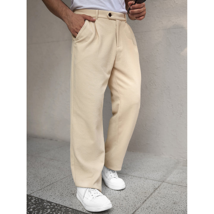 Herren Modische Freizeit-Hose mit weitem Schnitt Drune