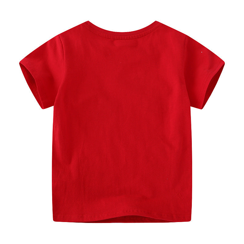 Jungen T-Shirt mit bunten Dinosaurierapplikationen Drune