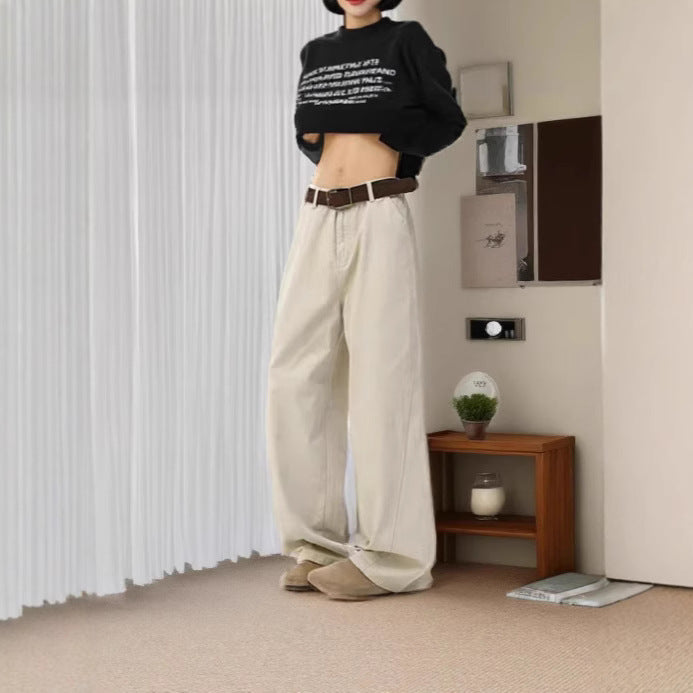 Damen Weitgeschnittene Chino-Hose Drune 1787982037