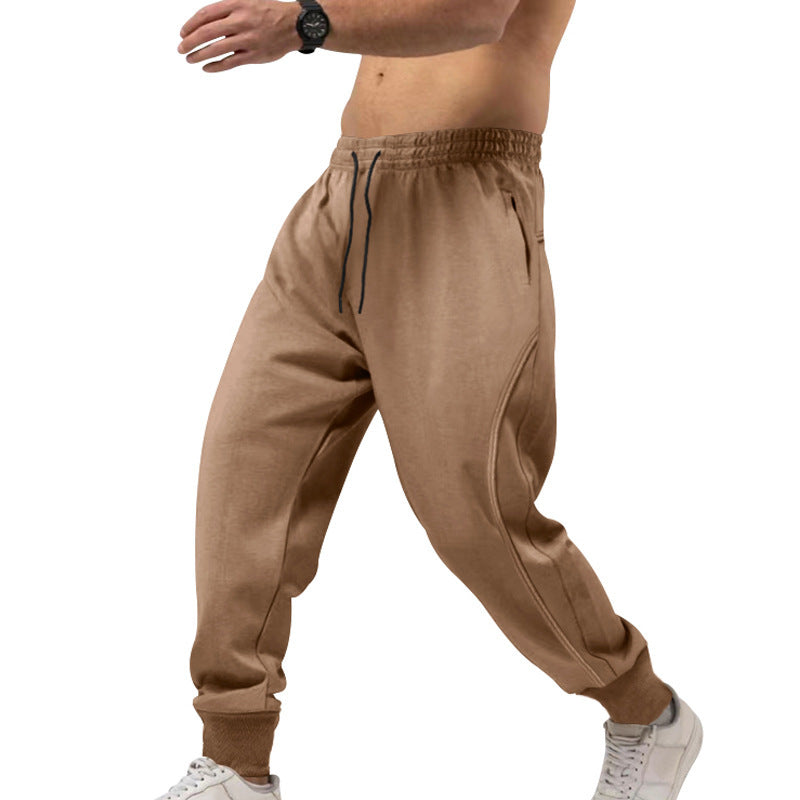 Herren sportliche Jogginghose mit elastischem Bund und Taschen Drune