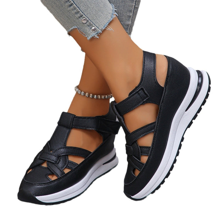 Damen Plateau-Sandalen mit verstellbarem Riemendesign und ergonomischer Dämpfung Drune