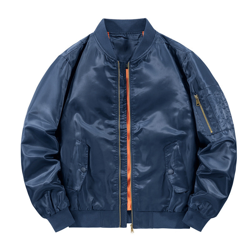 Herren leichter Pilotenbomber mit kontrastfutter und Ärmel‑Utilitytasche Drune