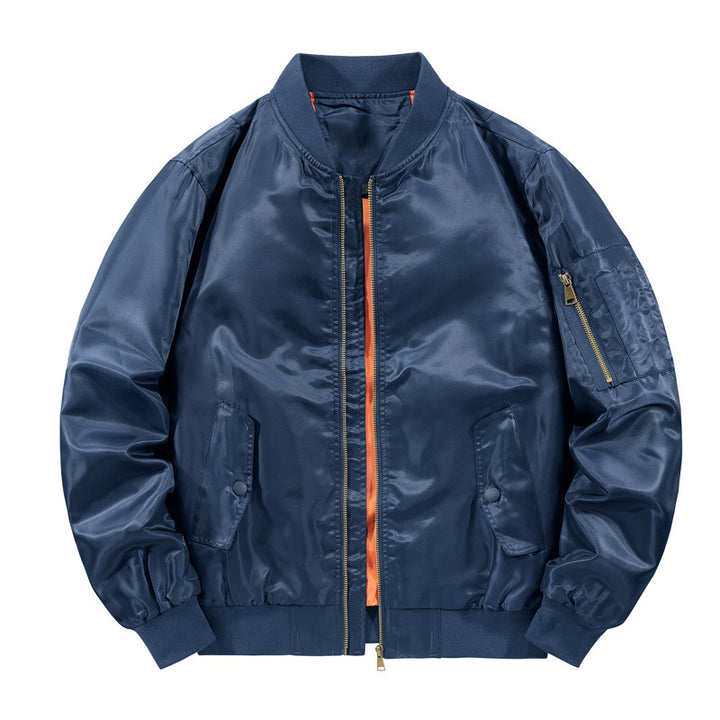 Herren leichter Pilotenbomber mit kontrastfutter und Ärmel‑Utilitytasche Drune