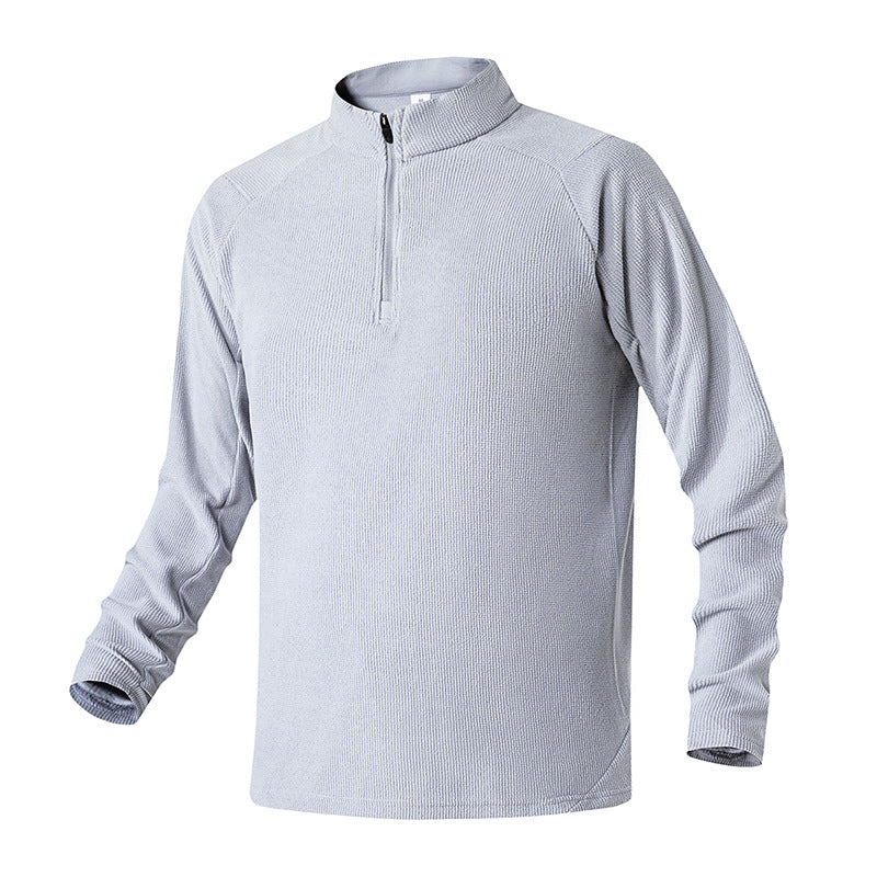 Herren Atmungsaktives Thermo‑Waffelshirt mit Halbzip und Raglanärmeln Drune