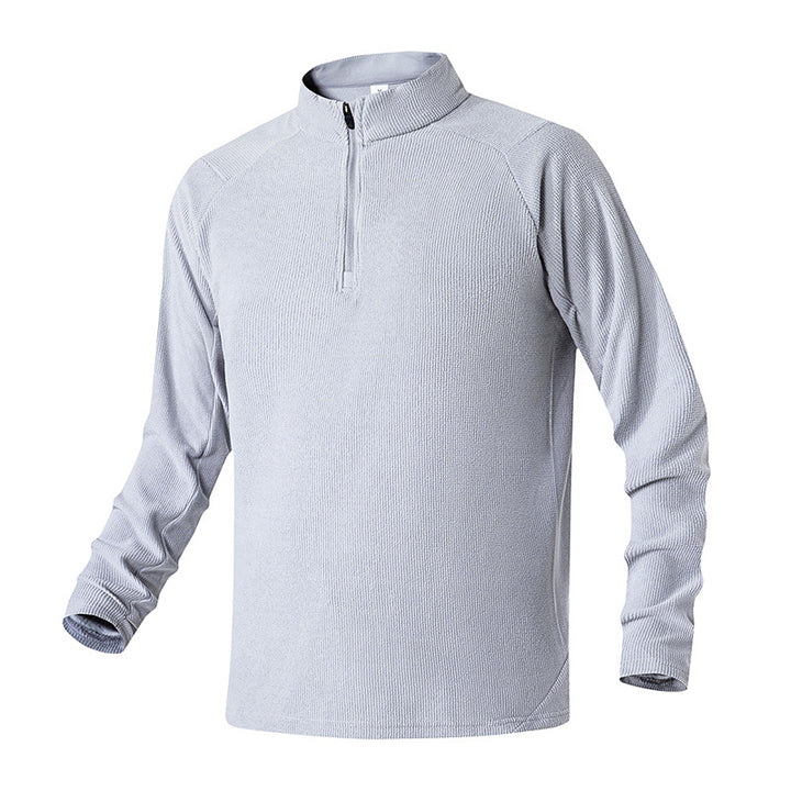 Herren Atmungsaktives Thermo‑Waffelshirt mit Halbzip und Raglanärmeln Drune