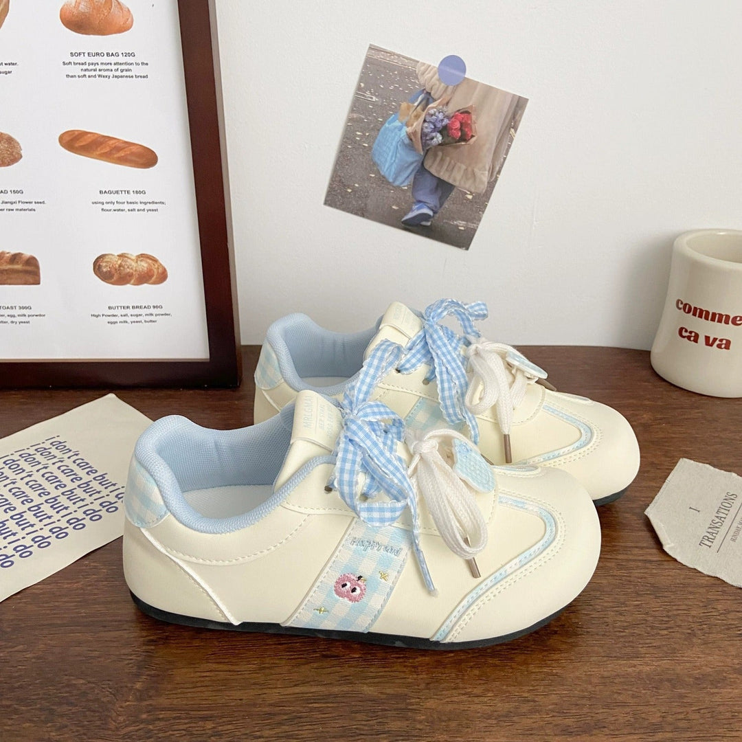 Damen Komfortable Sneakers mit verspielten Schleifendetails Drune