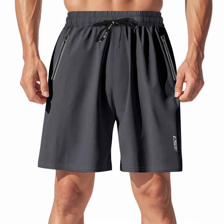 Herren Sportliche Badeshorts mit feuchtigkeitsregulierender Technologie und praktischen Reißverschlusstaschen Drune