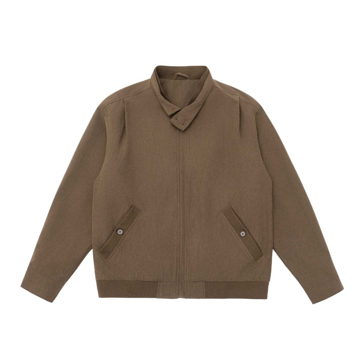 Herren Gepolsterte Jacke im Cord‑Look mit Stehkragen und aufgesetzten Pattentaschen Drune
