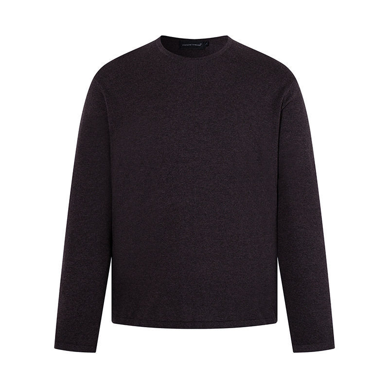 Herren Feinstrickpullover mit Rundhalsausschnitt und geradem Schnitt Drune
