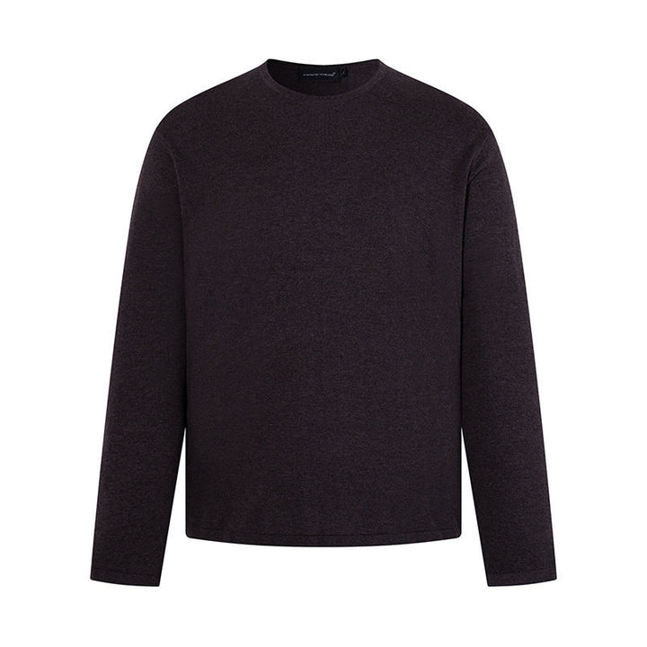 Herren Feinstrickpullover mit Rundhalsausschnitt und geradem Schnitt Drune
