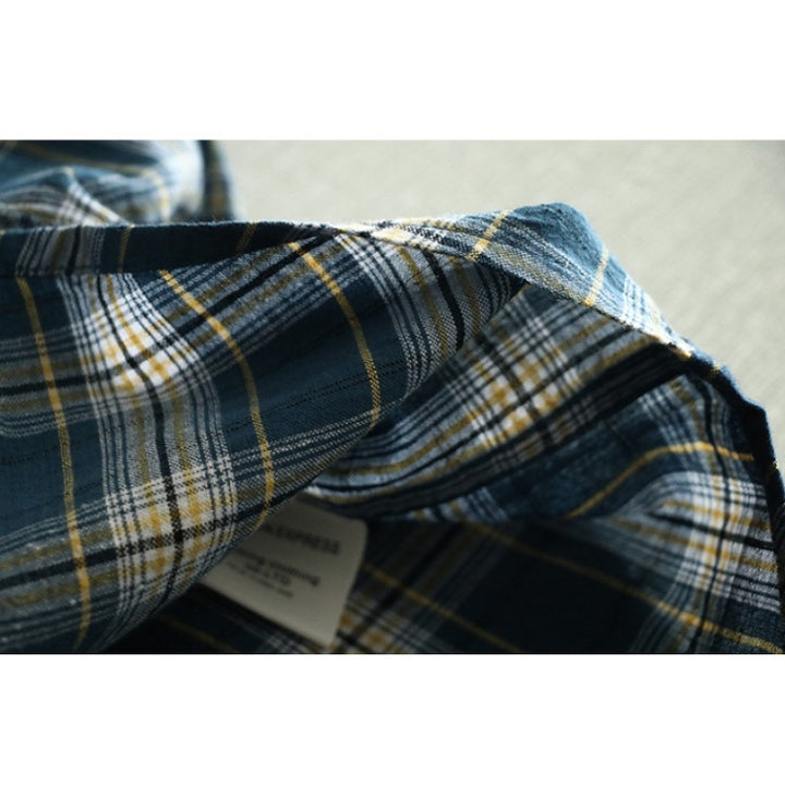 Herren karierte Flanellhemden mit praktischen Brusttaschen und komfortablem Schnitt Drune