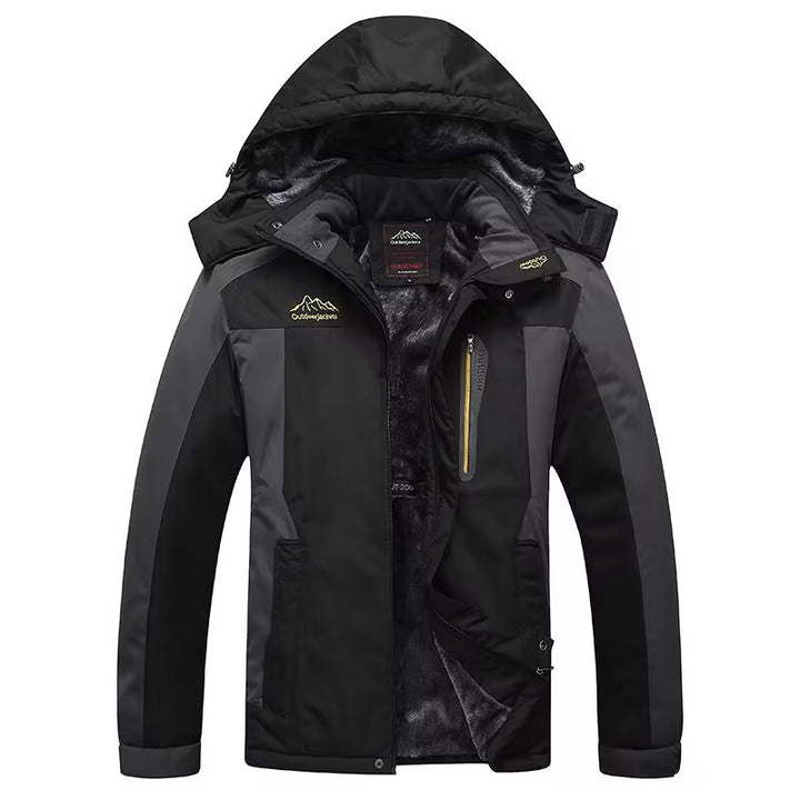 Herren Technische Winter-Outdoorjacke mit Fleece-Innenfutter und Kapuze Drune