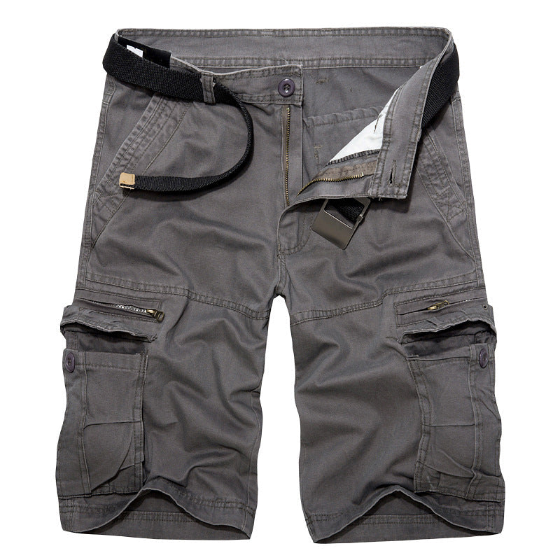 Herren Cargo-Shorts mit multifunktionalen Taschen und verstellbarem Gürtel Drune