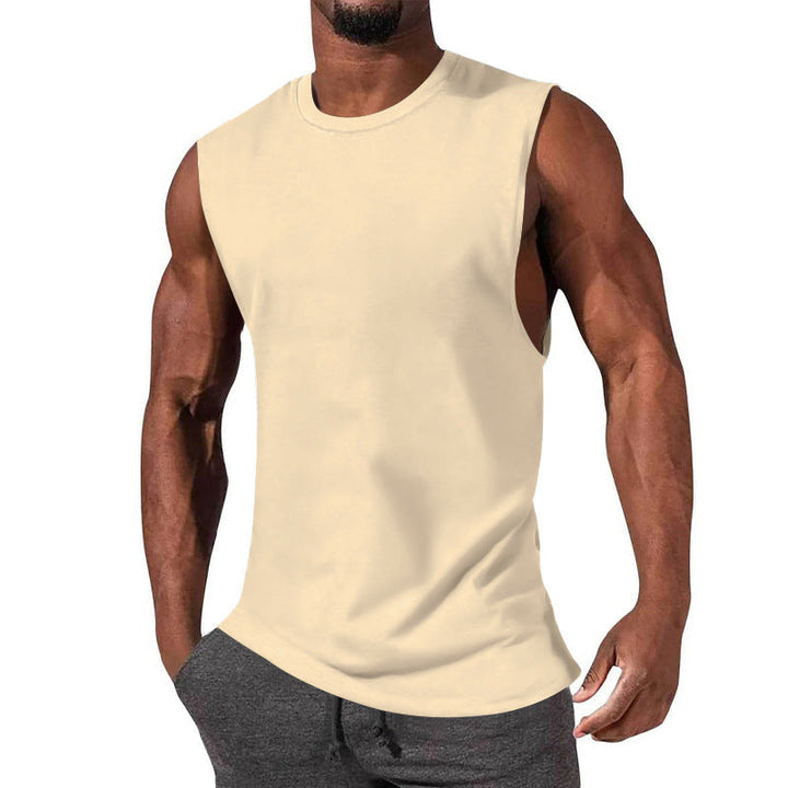 Herren ärmelloses Sport-Tanktop aus atmungsaktiver Baumwolle mit modernem Schnitt Drune