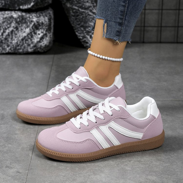 Damen Retro-inspirierte Schnür-Sneaker mit gepolstertem Komfortfußbett Drune
