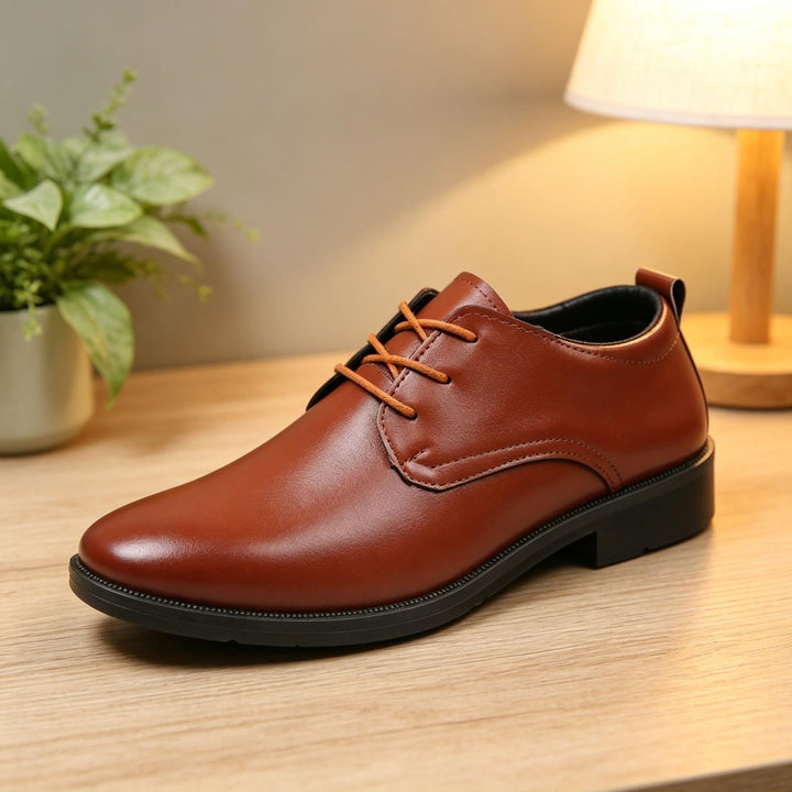 Herren Klassische Lederschnürschuhe Drune