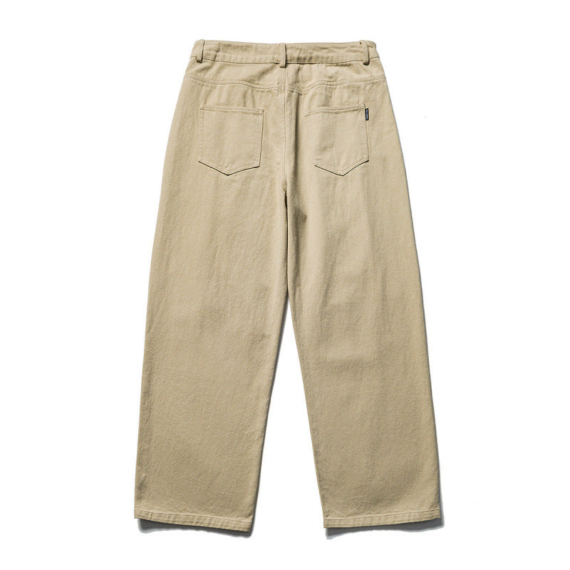 Herren Weite Bundfalten-Hose im Relaxed-Fit aus Baumwoll-Twill Drune