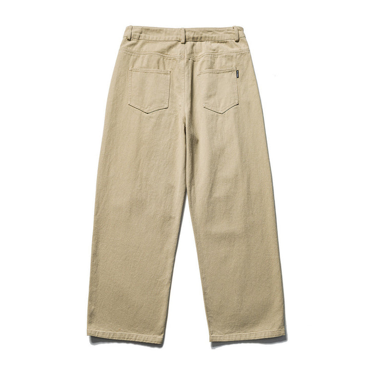 Herren Weite Bundfalten-Hose im Relaxed-Fit aus Baumwoll-Twill Drune