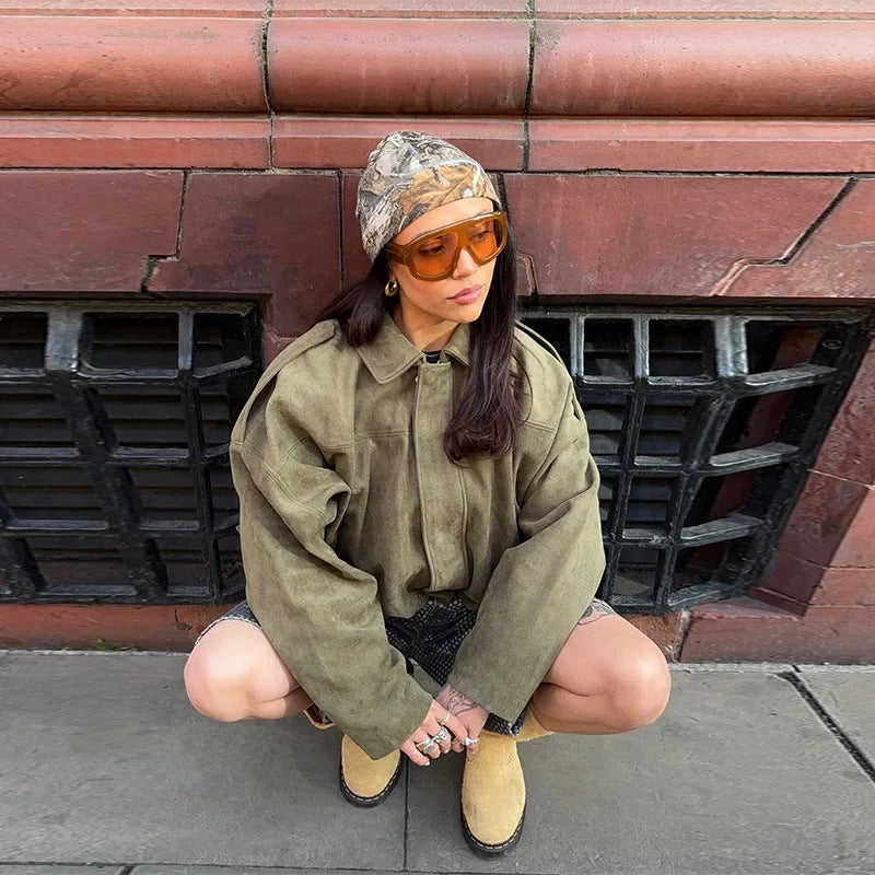 Damen Oversized Jacke im lässigen Stil Drune