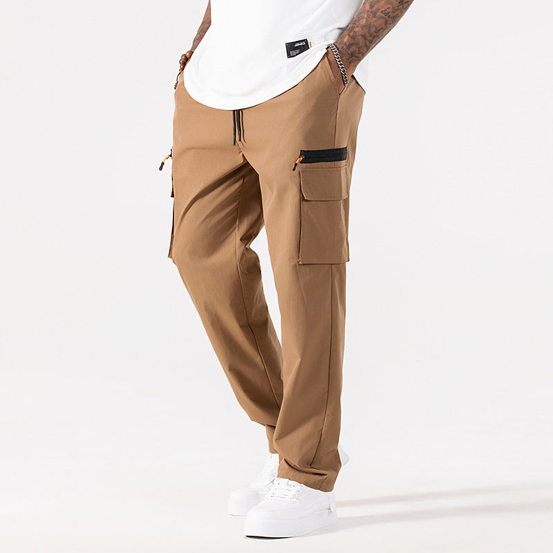 Herren Utility-Cargo-Hose mit elastischem Bund und Kordelzug Drune