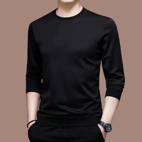 Herren Langarmshirt mit eleganter Textur Drune