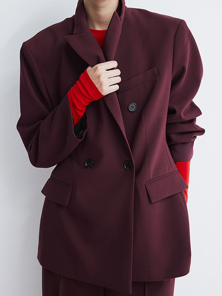 Damen Oversized Blazer mit doppelter Knopfleiste und modernem Schnitt Drune