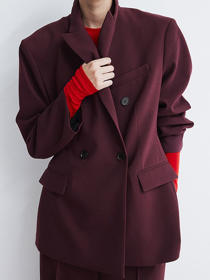 Damen Oversized Blazer mit doppelter Knopfleiste und modernem Schnitt Drune