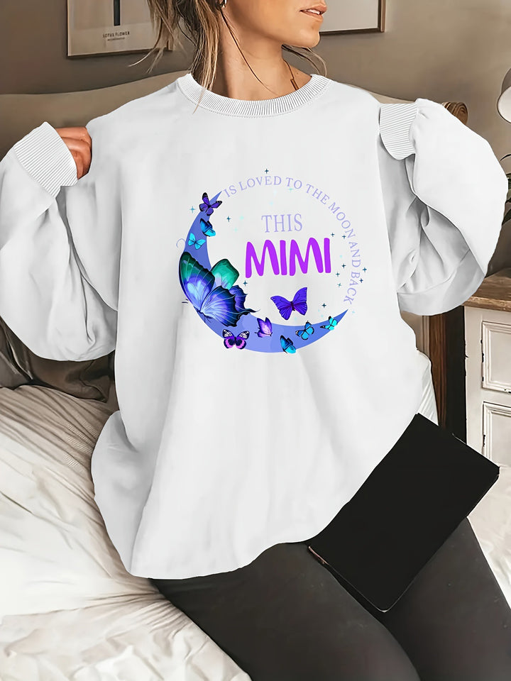 Damen Grafischer Sweatshirt Drune