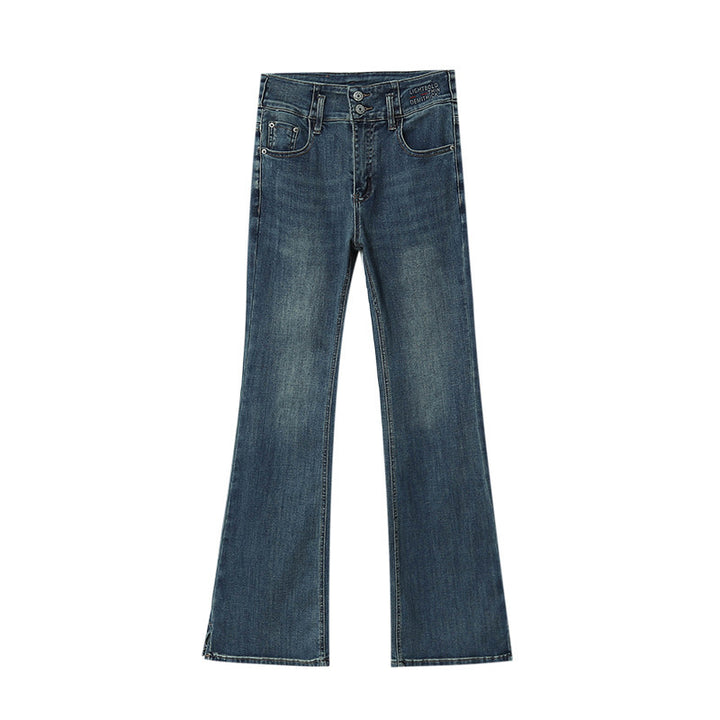 Damen Flared Jeans im vintage Stil mit hohem Bund und schmeichelndem Schnitt Drune