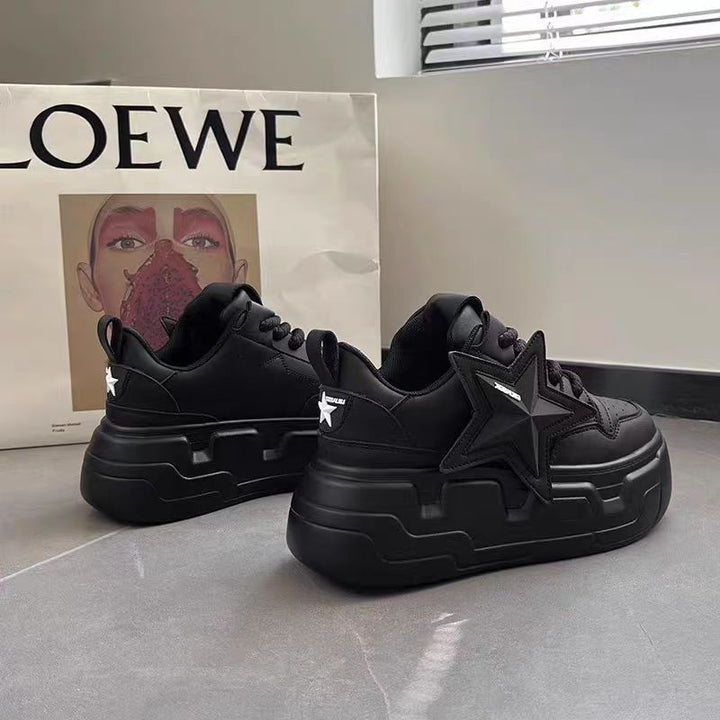 Damen Sportliche Sneakers mit strukturiertem Obermaterial und dämpfender Sohle Drune