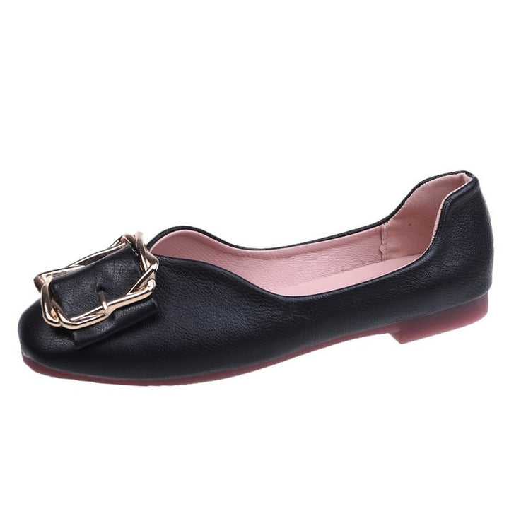 Damen Ballerinas mit dekorativer Schnalle und luxuriösem Innenfutter Drune