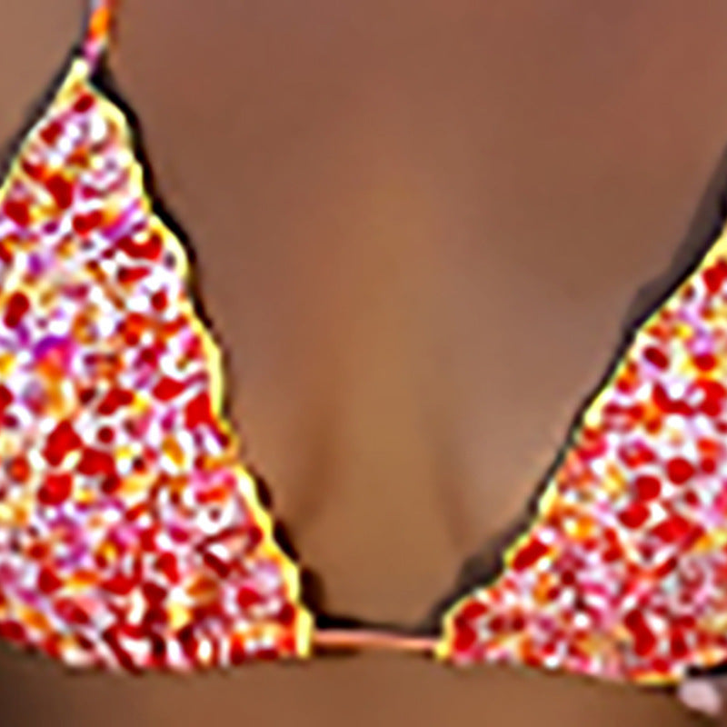 Damen Triangel-Bikini mit raffinierten Rüschendetails Drune