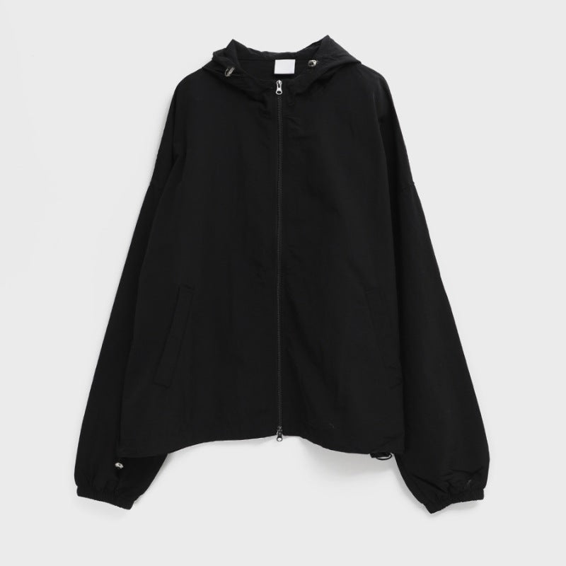 Damen lässige Übergangsjacke mit hohem Kragen und verstellbarem Kordelzug Drune 1772505648