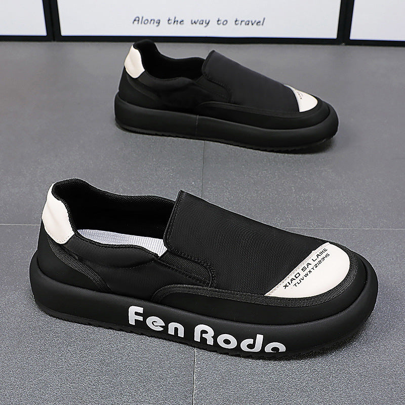 Damen Modische Slip-On Sneakers mit atmungsaktiver Oberflächenstruktur Drune
