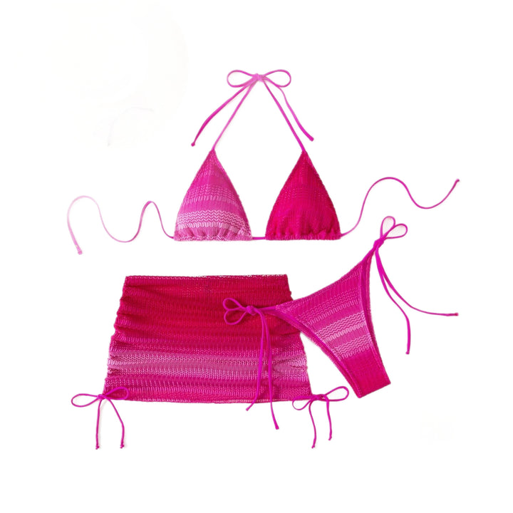 Damen Triangel-Bikini mit kombinierbarem Wickelrock Drune